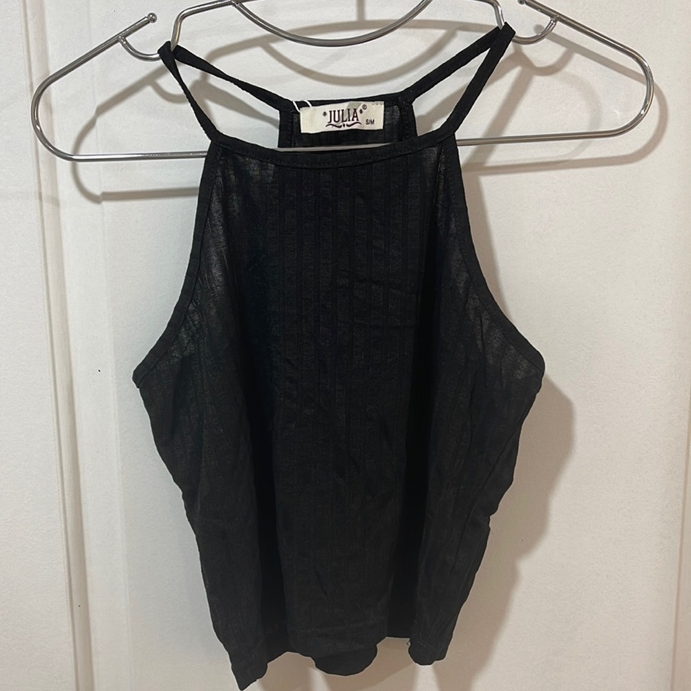 Black crop top